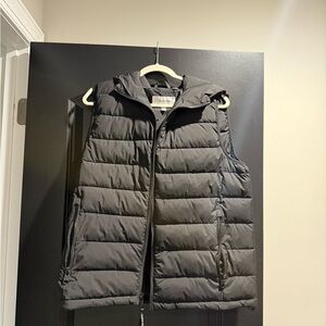 Mens Calvin Klein Charcoal Quilted Vest